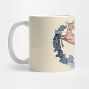 Front and Back Black Sagittarius Mug